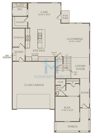 Leyton model in Elmbrook, Indian Trail, NC, built by Pulte Homes