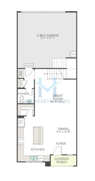 Cardinal model in Ellis Townes, Charlotte, NC, built by Tri Pointe Homes