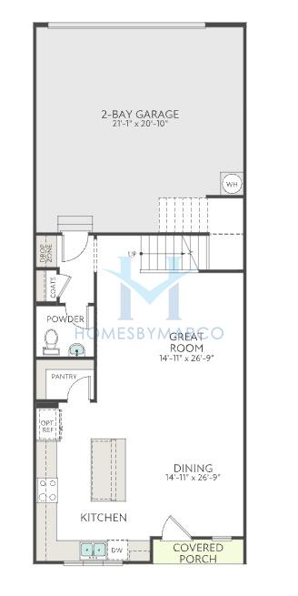 Douglas model in Ellis Townes, Charlotte, NC, built by Tri Pointe Homes