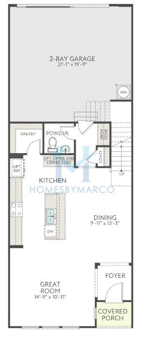 Fisher model in Ellis Townes, Charlotte, NC, built by Tri Pointe Homes