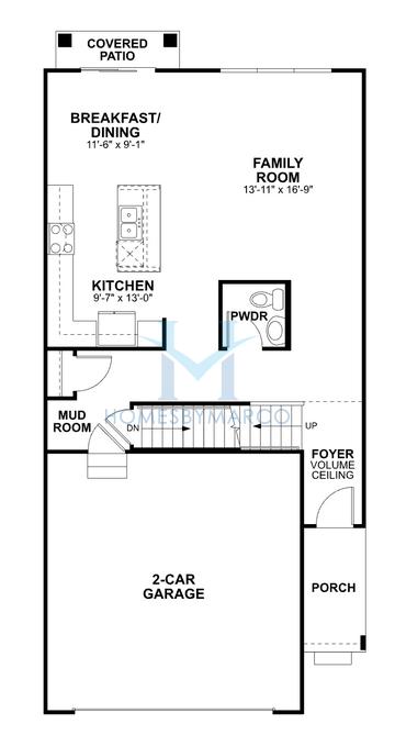Teagan model in The Townes at Barclay, Lincolnshire, IL, built by M/I Homes