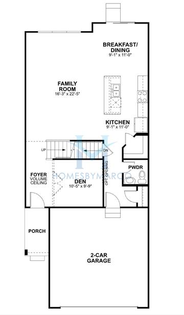 Walker model in The Townes at Barclay, Lincolnshire, IL, built by M/I Homes