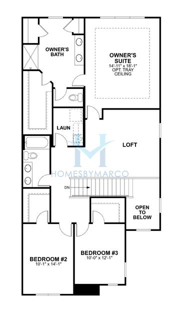 York model in The Townes at Barclay, Lincolnshire, IL, built by M/I Homes