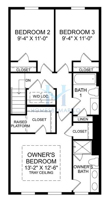 Photos of the Mayer model in the Stowe Branch subdivision in Charlotte, NC