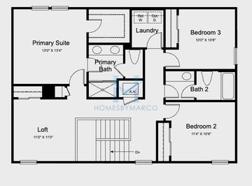 Photos of the Cottonwood model in the Waterstone subdivision in Groveland, FL