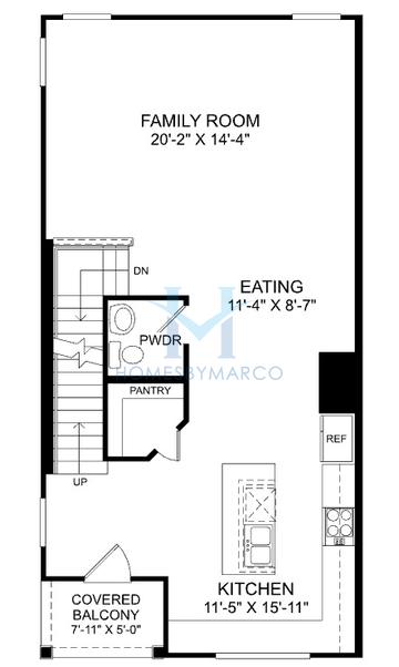 Archer model in Westchase Station Townhomes, Tampa, FL, built by Stanley Martin Homes