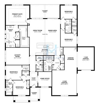 Photos of the Denver model in the Preserve at Deer Lakes subdivision in Sanford, FL