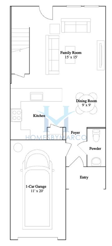Crestone model in Grandview Townhomes, Davenport, FL, built by Lennar