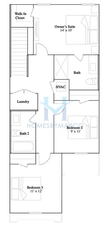 Photos of the Crestone model in the Grandview Townhomes subdivision in Davenport, FL