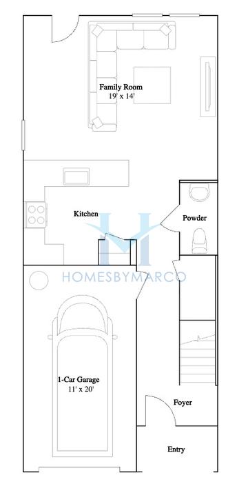 Summit model in Grandview Townhomes, Davenport, FL, built by Lennar