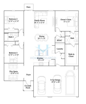 Photos of the Frontier model in the Tara Forest East subdivision in Alachua, FL