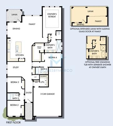 Photos of the Stratum model in the Lakeview Crossing subdivision in Sarasota, FL
