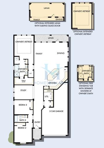 Photos of the Brackett model in the Lakeview Crossing subdivision in Sarasota, FL