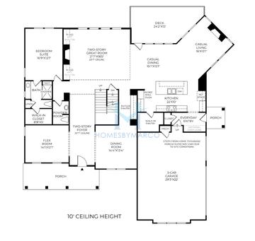 Rhinewood model in Willow Glen, Cumming, GA, built by Toll Brothers