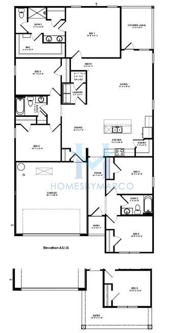 Photos of the Lakeside model in the Fletcher Trace subdivision in Alachua, FL