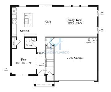 Highbourne model in Willowbrook North, Winter Haven, FL, built by DRB Homes