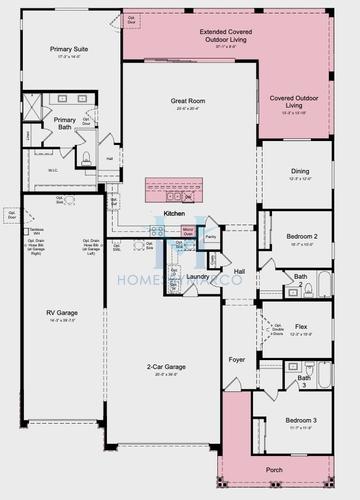 Photos of the 55-RV2 model in the Allen Ranches subdivision in Litchfield Park, AZ