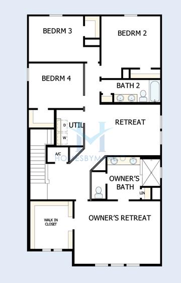Westcliff model in Persimmon Place, Wesley Chapel, FL, built by David Weekley Homes