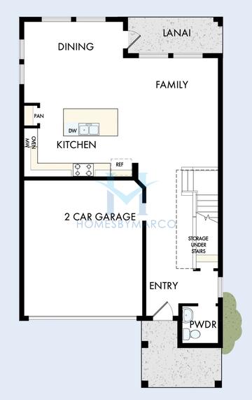 Marco model in Persimmon Place, Wesley Chapel, FL, built by David Weekley Homes