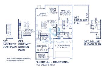 Photos of the Chesapeake model in the Symphony Bay subdivision in Lake Geneva, WI