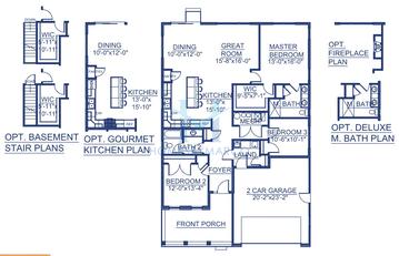 Photos of the Regatta model in the Symphony Bay subdivision in Lake Geneva, WI