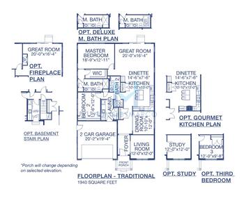Photos of the Spinnaker model in the Symphony Bay subdivision in Lake Geneva, WI