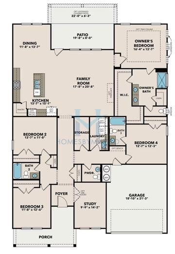 Photos of the Harrison model in the Cedar Farms subdivision in Winder, GA
