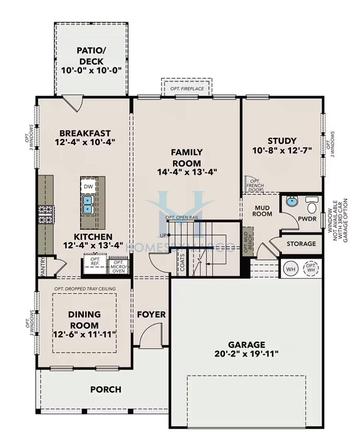 Photos of the Willow model in the Wehunt Meadows subdivision in Hoschton, GA