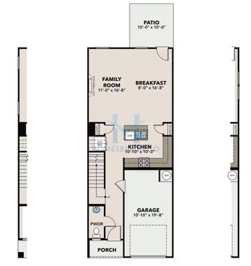 Durant model in Stegall Village, Cartersville, GA, built by Davidson Homes