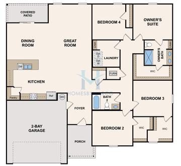 Photos of the Williamsburg model in the Southfield subdivision in Bonaire, GA