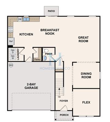 Granby model in Southfield, Bonaire, GA, built by Century Communities
