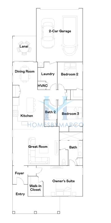 Photos of the Vail model in the Springhead Lakes 40s subdivision in St. Cloud, FL