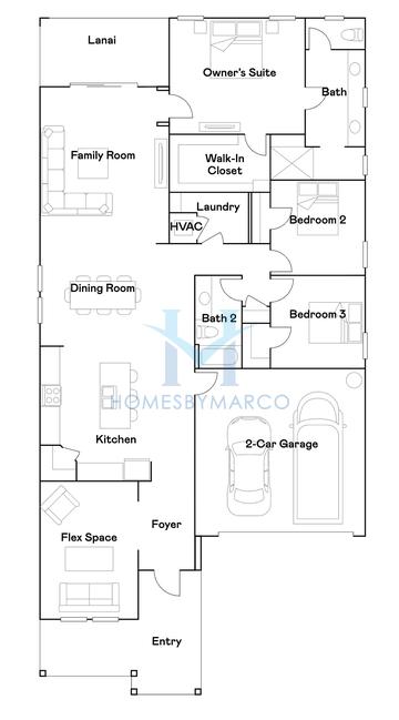 Photos of the Joshua II model in the Waterstone subdivision in Groveland, FL