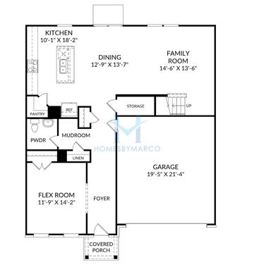 Highland model in Croftside, Powder Springs, GA, built by Stanley Martin Homes
