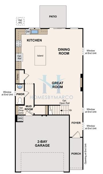 Photos of the Bradford model in the Magnolia Square subdivision in Austell, GA