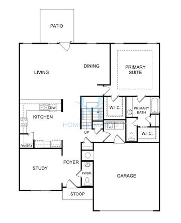 Photos of the Crofton model in the The Reserve at Willow Oaks subdivision in Canton, GA