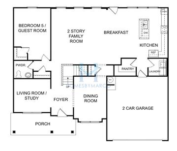 Clayton model in Hampton Ridge, Jefferson, GA, built by Piedmont Residential
