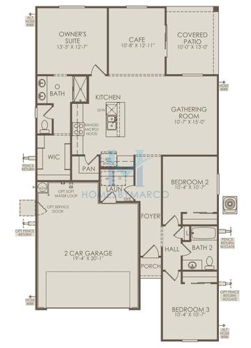 Photos of the Bergamot model in the Hayden Estates subdivision in Buckeye, AZ