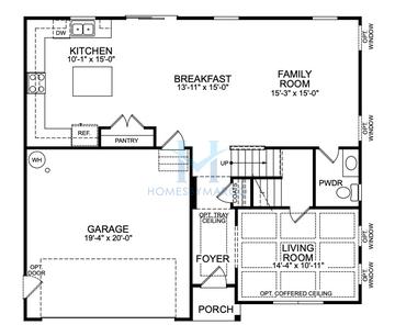 Photos of the Canton model in the Arbor West subdivision in Dawsonville, GA
