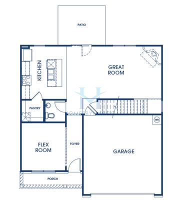 Penwell model in Cedar Ridge at Locust Grove Station, Locust Grove, GA, built by D.R. Horton