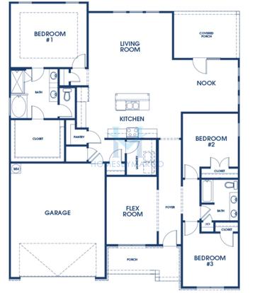 Photos of the Grover Express model in the Kingston Ranch subdivision in Buckhead, GA