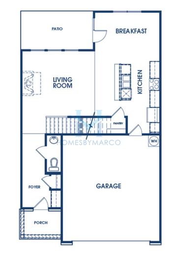 Edmon model in Poplar Preserve, Newnan, GA, built by D.R. Horton