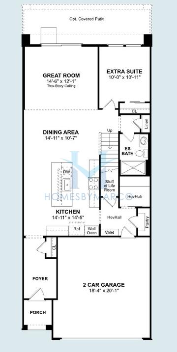 Photos of the Sea Bright II model in the Prestige on 64th subdivision in Phoenix, AZ