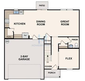 Ellington model in The Ridge at Twin Rivers, Covington, GA, built by Century Communities