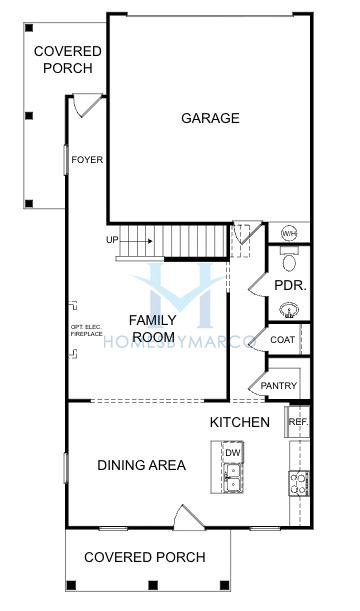 Westbrook model in Magnolia Trace, Flowery Branch, GA, built by Piedmont Residential
