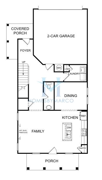 Whiteside model in Magnolia Trace, Flowery Branch, GA, built by Piedmont Residential