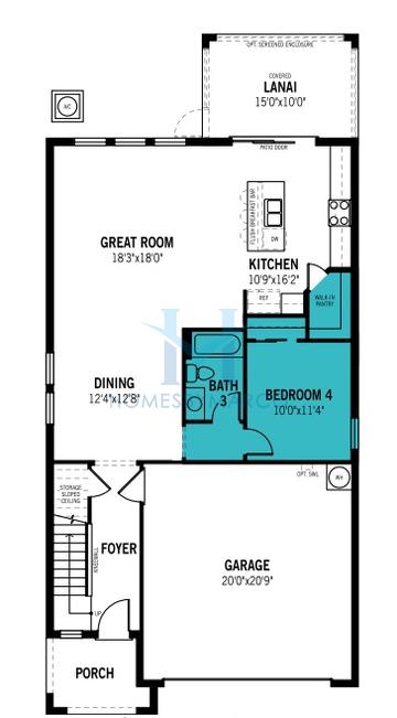 Woodruff model in Crosswind Ranch, Parrish, FL, built by Mattamy Homes