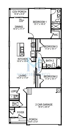Photos of the Burke model in the Valley View subdivision in Waynesville, NC