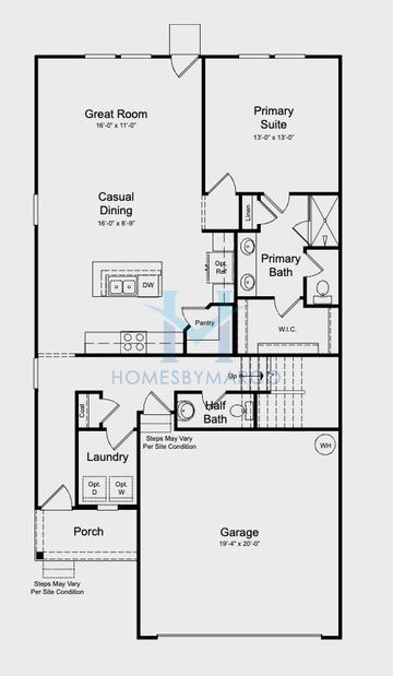 Photos of the Linville model in the Fincastle Glen subdivision in Shelby, NC