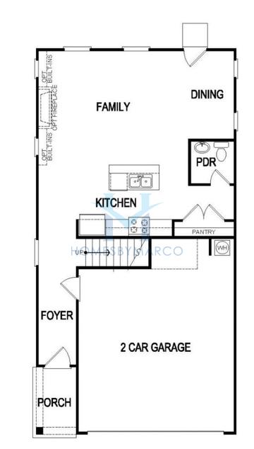 Photos of the Edmund model in the Sandtown Falls subdivision in Atlanta, GA